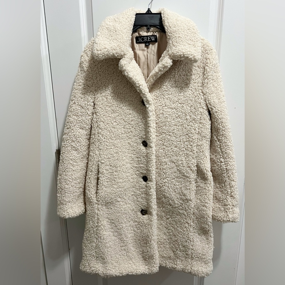 J. Crew Teddy Sherpa Lady Coat